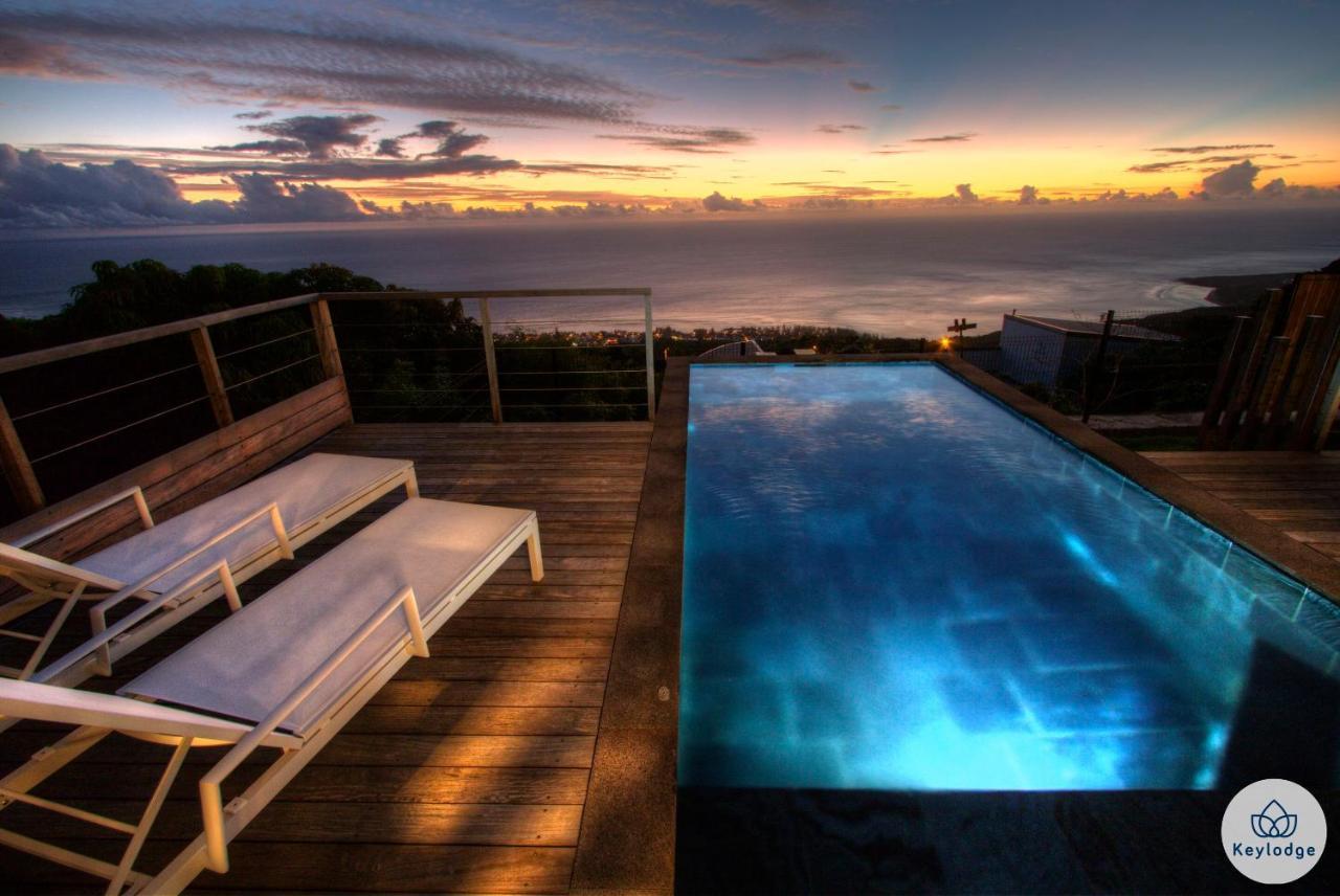 Villa Paloma 4 étoiles avec Piscine et Vue exceptionnelle sur l'ocean à Saint-Leu Exterior foto