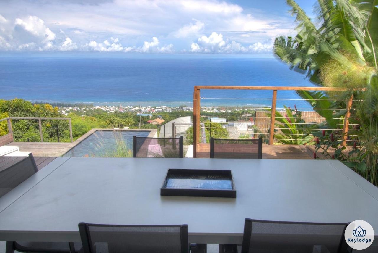 Villa Paloma 4 étoiles avec Piscine et Vue exceptionnelle sur l'ocean à Saint-Leu Exterior foto