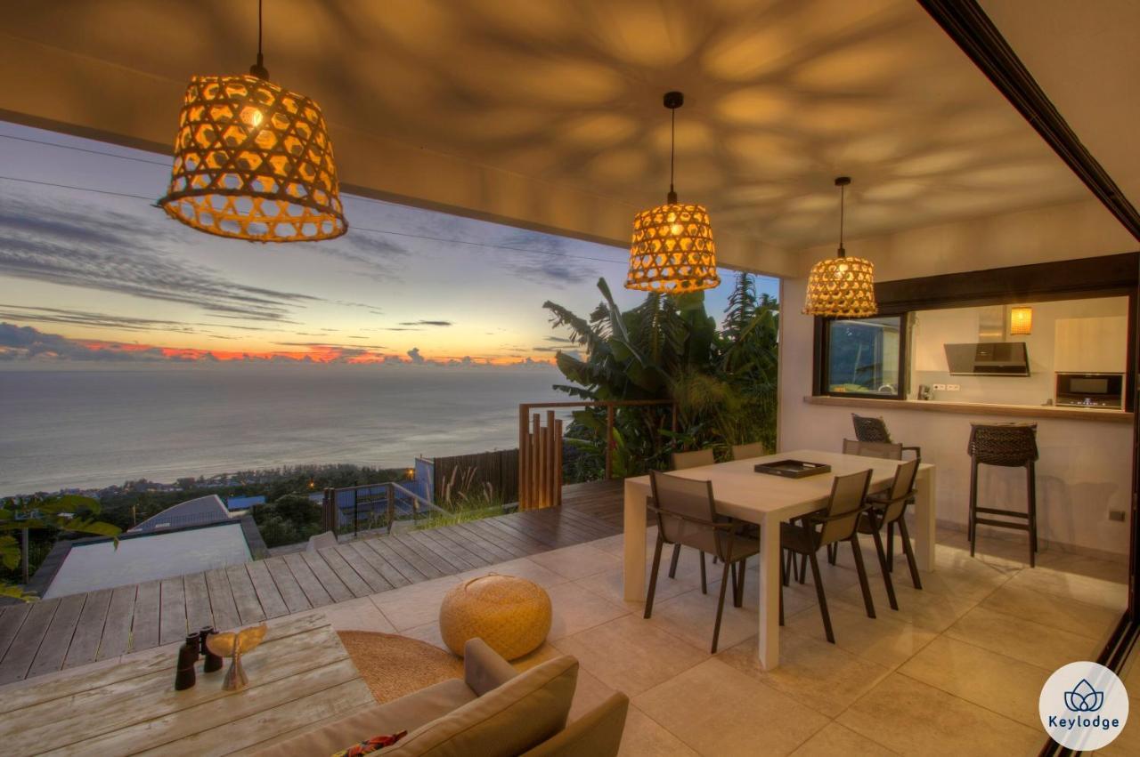 Villa Paloma 4 étoiles avec Piscine et Vue exceptionnelle sur l'ocean à Saint-Leu Exterior foto