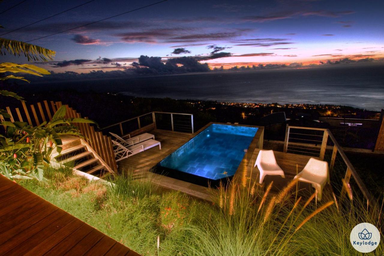 Villa Paloma 4 étoiles avec Piscine et Vue exceptionnelle sur l'ocean à Saint-Leu Exterior foto